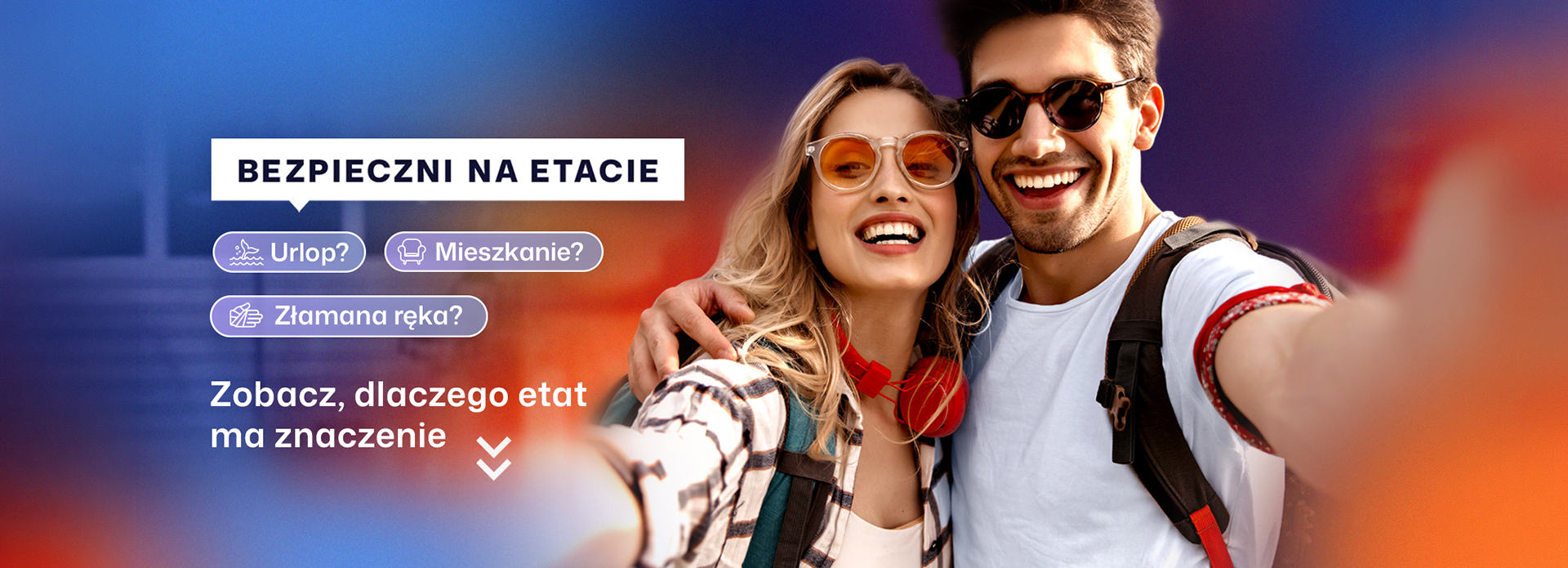 Bezpieczni na etacie - baner