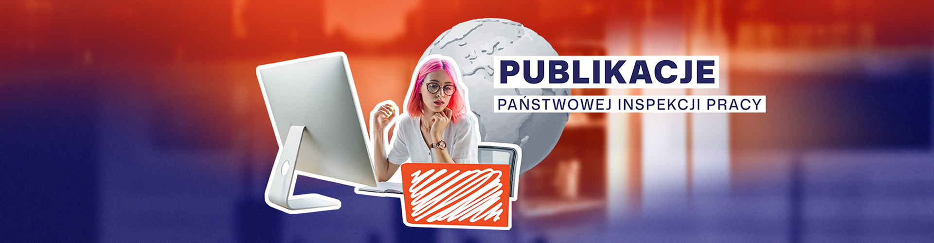 Publikacje, wydawnictwa baner graficzny